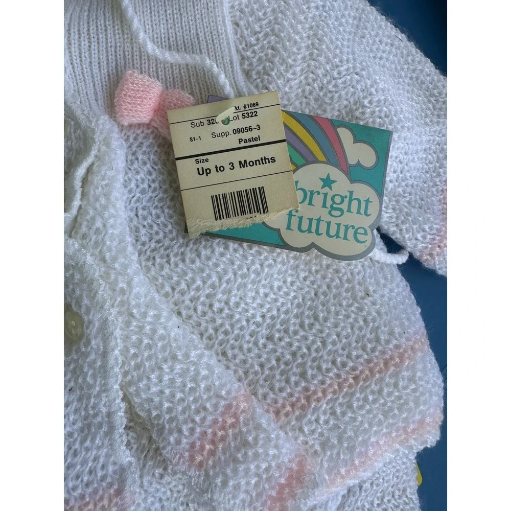 NWT Vintage 90s BRIGHT FUTURE Infant Baby‎ Girl Outfit 0 - 3 Months Gift NEW